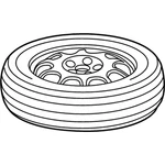 Genuine Mercedes-benz Oe Exchange Complete Wheel 204-400-98-00. Fixed Price $774.96.