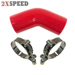 Emusa 45 Degree Red 4-PLY Silicone 2" To Hose COUPLER+2 Clamp. Fixed Price $13.99.
