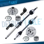 Front Cv Axle Shafts Wheel Bearing Hubs Outer Tie Rods 2000-2006 Ford Focus. Fixed Price $212.57.