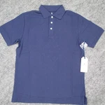 Classic Prep Polo Shirt Mens Xs Blue Ribbon Solid Pique Short Sleeve Cotton Nwt. Fixed Price $33.99.