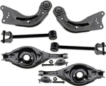 Mevotech Rear Upper & Lower Control Arms W/ Bushings For Mazda 3 2014-2018. Fixed Price $558.00.