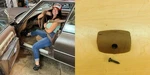 Sunvisor Center Mount Retainer Brown 9858564 1971-1978* Gm Full Size 75ON1-8Y9. Fixed Price $20.00.