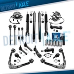 4WD Front Suspension Kit Wheel Hub Control Arm Shock For Silverado Sierra 1500. Fixed Price $410.56.