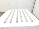 2-GROOVE Skew Conveyor Roller 1.9" Dia 37.25"BF Galvanized 7/16" Hex Lot Of. Fixed Price $174.99.