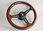 Steering Wheel Wood Black Fits For Fiat 124 128 850 Dino Spyder Sport 350MM. Fixed Price $249.00.