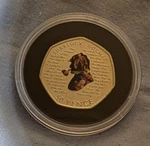Sherlock Holmes Coloured 50P Silver Coin Victorian Books Films Old London Rare. Fixed Price $33.55.